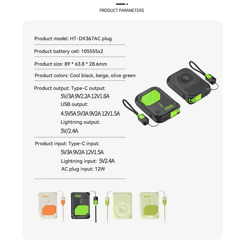 80000 MAh Tragbare Magnetbank PD20W Schnelllade-Mobilstromversorgung mit AC-Steckerladegerät für iPhone Samsung Xiaomi_voghion.com