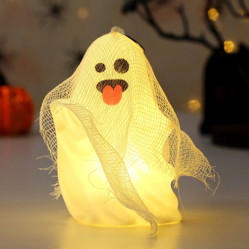 Halloween Ghost Decorations - Spooky Gauze Ghost Hanging Ornaments For Halloween Party, Trick Or Treat, Haunted House Decor (Set Of 4 Styles)_voghion.com