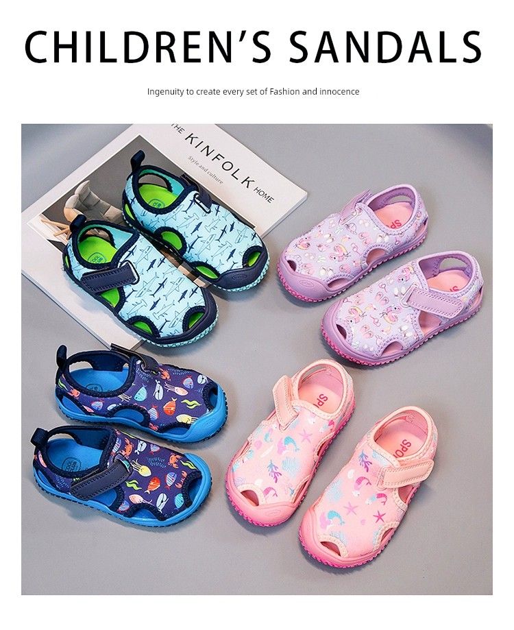 Scarpe estive per bambini, antiscivolo, con fondo morbido, per l'asilo_voghion.com