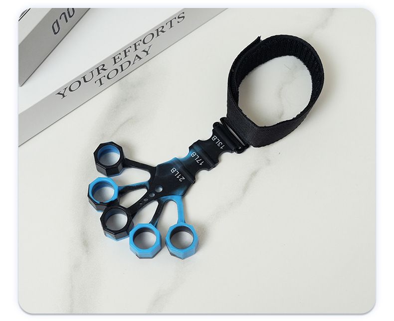 Silikonska Tensor Grip Vježba za vježbanje fleksije i ekstenzije vena Istezanje Sprava za snagu prstiju_voghion.com