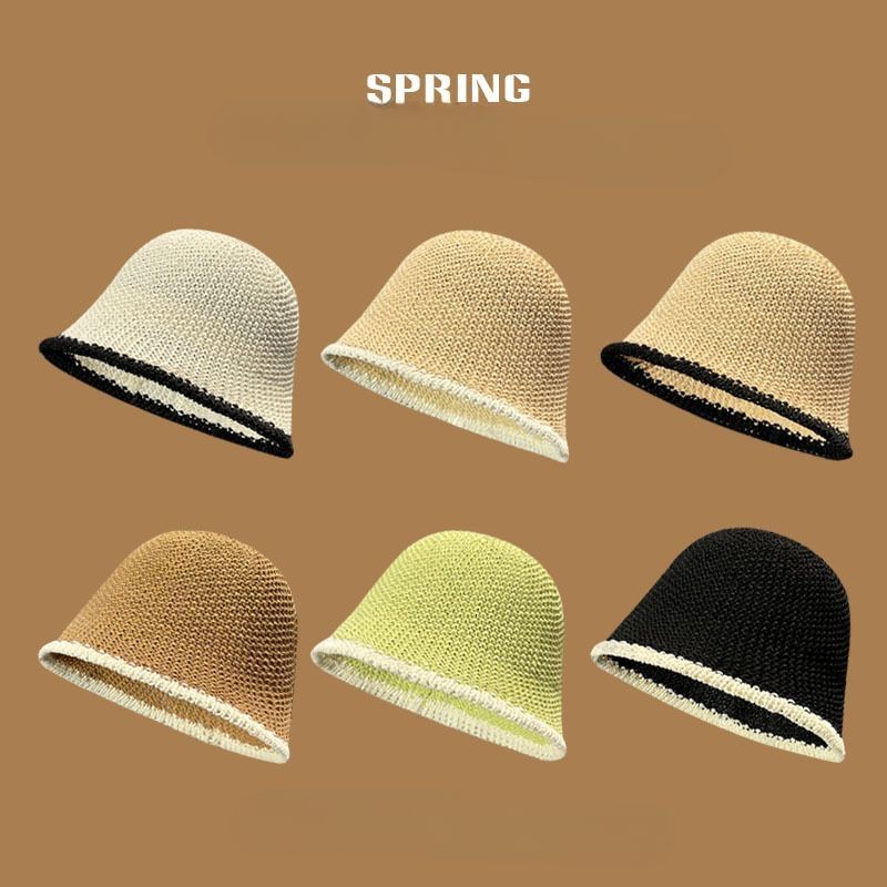 Cappello da pescatore giapponese in tessuto traforato in vendita calda per le donne in primavera e in estate, versione coreana con protezione solare e versatile_voghion.com