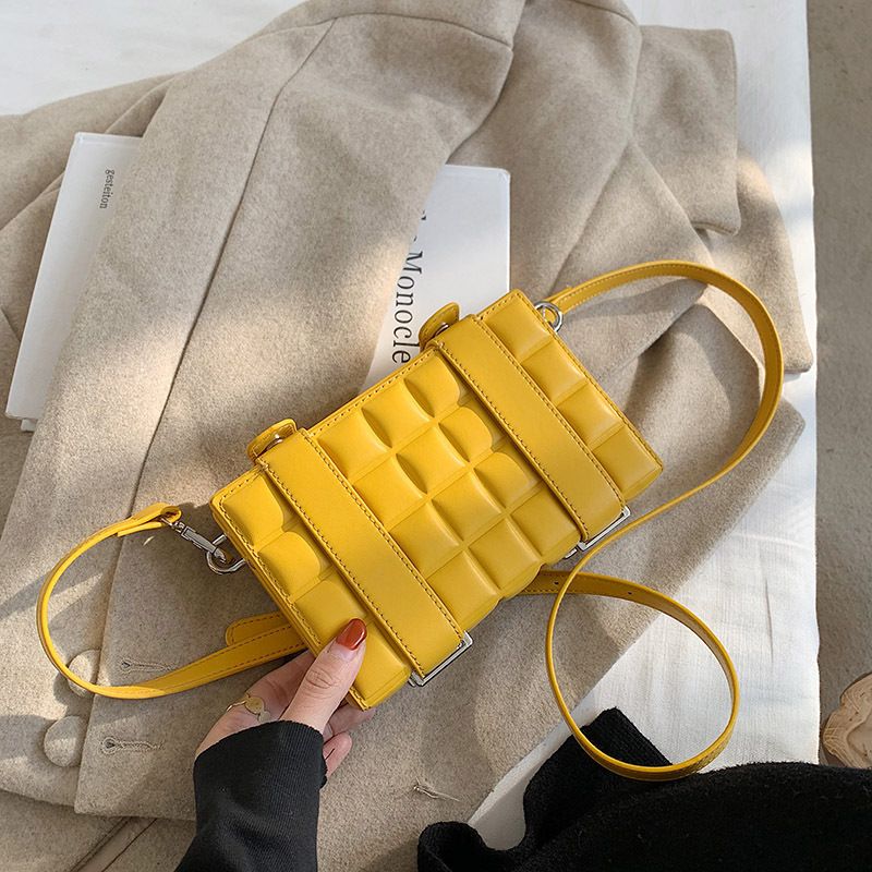 Geantă de umăr pentru femei, geantă crossbody, geantă de mână cu curea dublă, cu bloc de ciocolată, tip crossbody_voghion.com