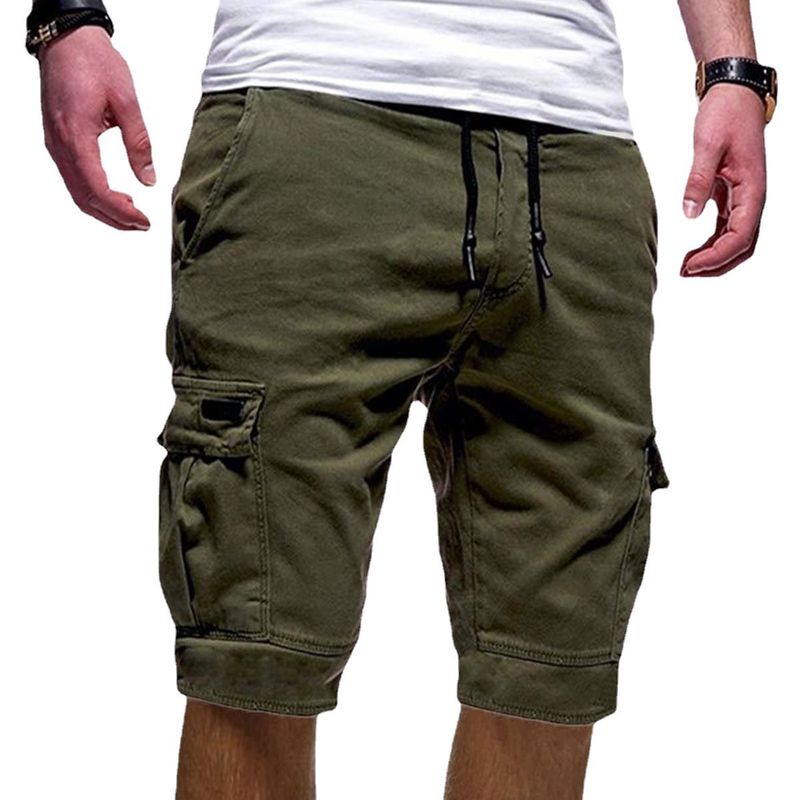 Freizeithose Sport Sommer Herren Shorts Overalls Multi-Pocket Hose_voghion.com