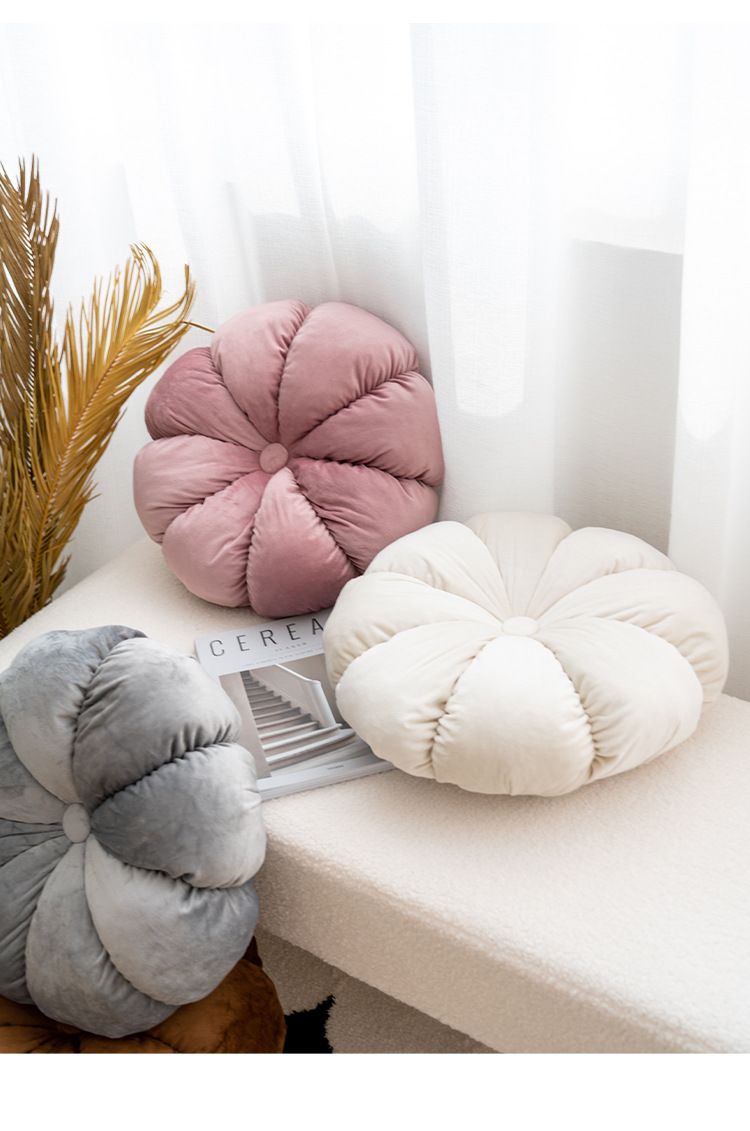Decorative Pillows Velvet Bud Pillow Special Shaped Cushion Sofa Living Room Pillow Hotel Homestay Flowers_voghion.com