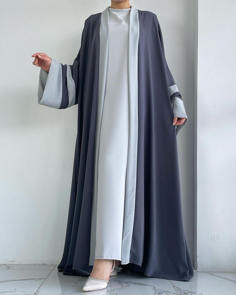 Kardigan Robe Rõivad Naiste moslemi pikk seelik Abaya kaheosaline ülikond_voghion.com