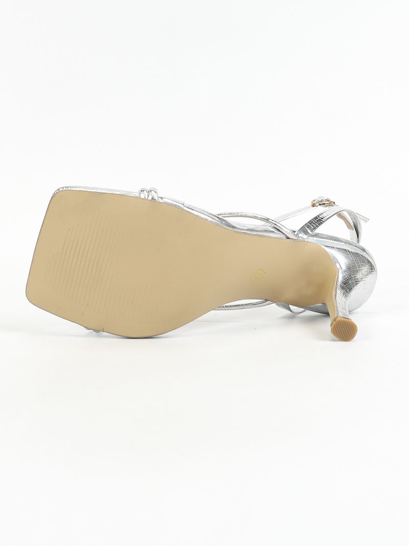 Gouden vierkante stilettohakken voor dames_voghion.com