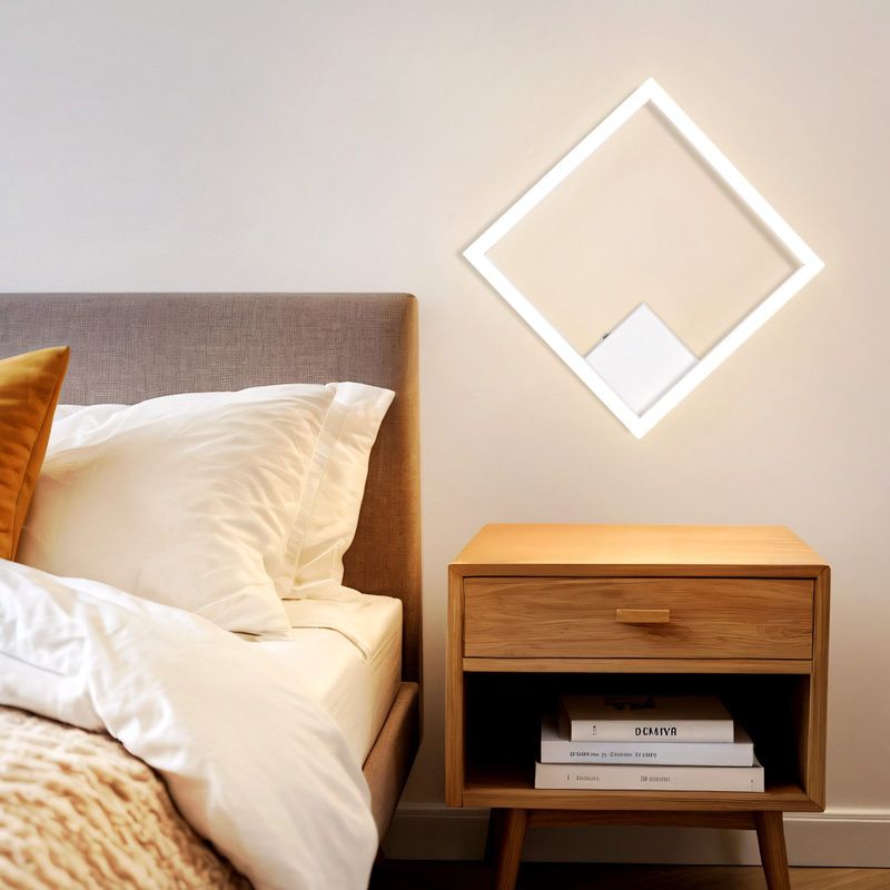 Glitzerlife Deckenleuchte LED Deckenlampe Schlafzimmer - Schlafzimmerlampe 12W Wohnzimmerlampe Moderne Küchenlampe 3000K Warmweiß Flurlampe 29CM_voghion.com