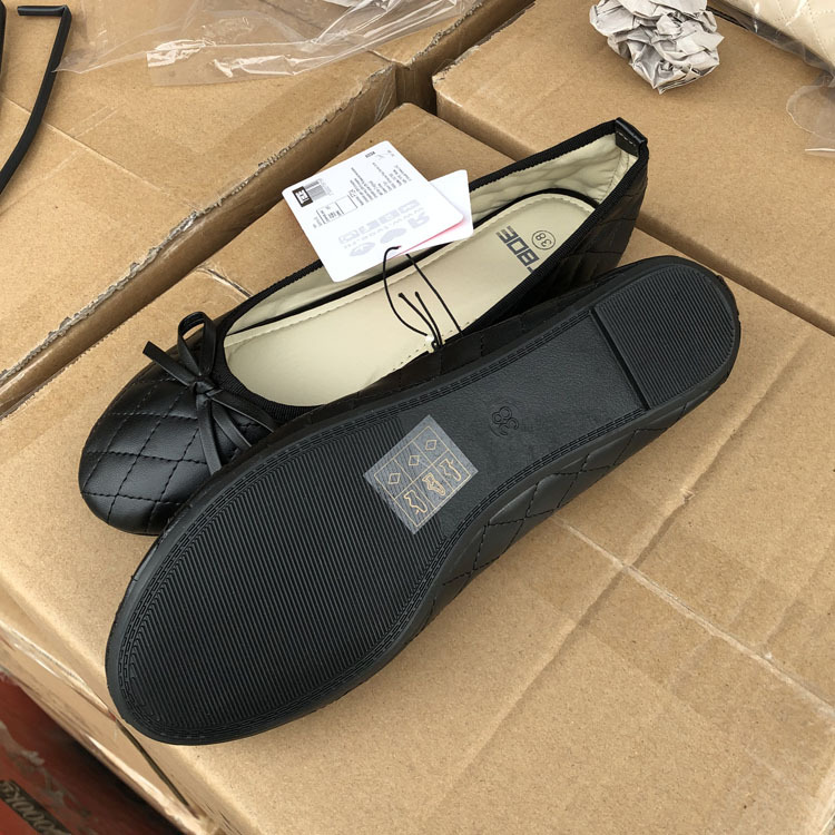 2024 Russische Single-Checked Fliege flache Schuhe für Damen Singles Live-Streaming in großen Größen_voghion.com
