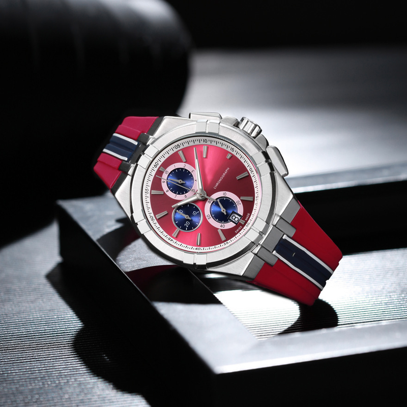 Orologio da uomo impermeabile e alla moda, calendario multifunzionale a sei pin, orologio al quarzo casual a tre occhi_voghion.com