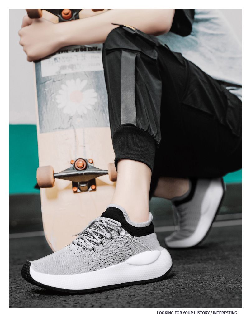 Calcetines deportivos ligeros de malla fina transpirables para hombre, de verano 2024, con suela suave, para correr._voghion.com