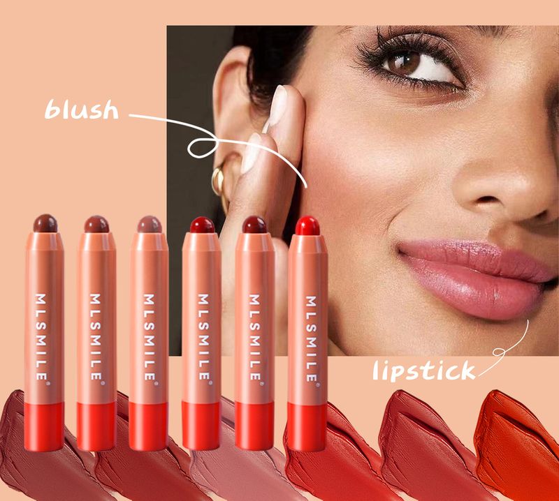 MLSMILE Moisturizing Lipstick Lip Balm Cross Border Lip Glaze Long Lasting Easy To Color Rotating Lipstick Pen Set_voghion.com