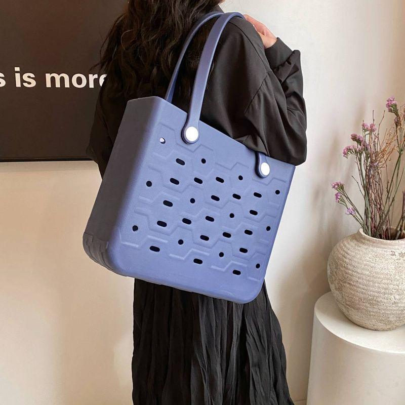Borsa a tracolla da donna alla moda in materiale EVA, borsa da viaggio, spiaggia, estate, essenziale_voghion.com