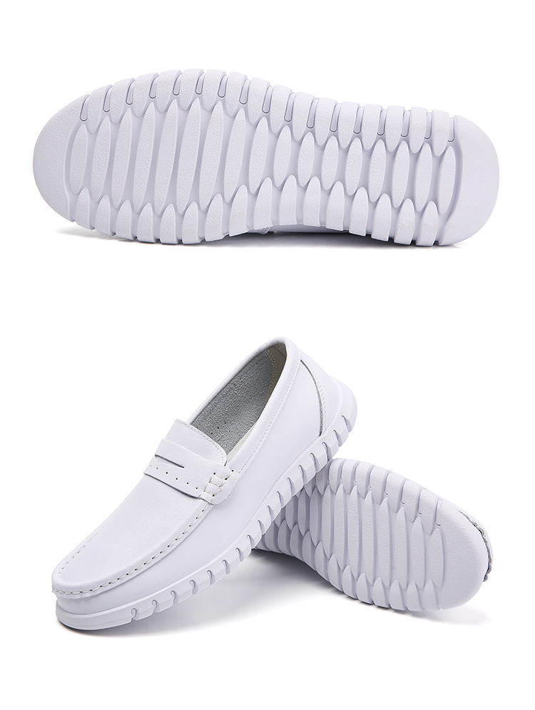 Scarpe da infermiere da uomo, bianche, con suola morbida e antiscivolo, scarpe da lavoro ospedaliere traspiranti e comode, scarpe casual con plateau da uomo_voghion.com