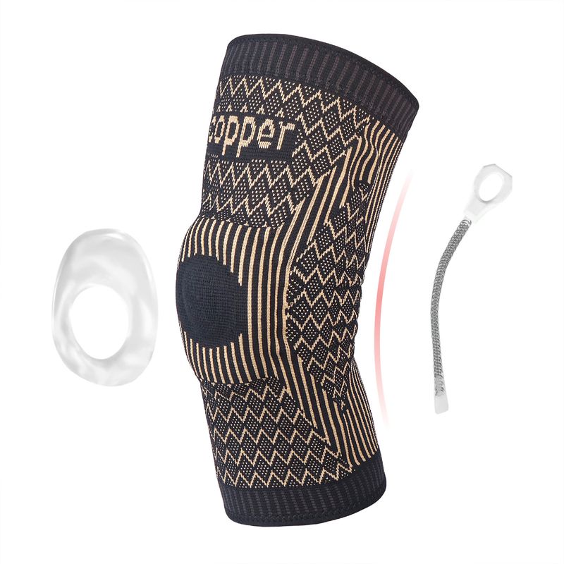 Silikon Fréijoer Knéischutz Sport Vëlofueren Basketball Schutzausrüstung Koffer Nylon Koffer Ion Knéischutz_voghion.com