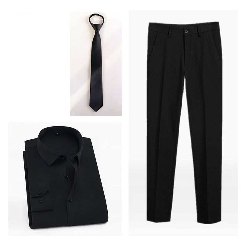 Conjunto de alta gama para hombre CT con hombreras, chaleco, uniforme de negocios y traje de boda._voghion.com