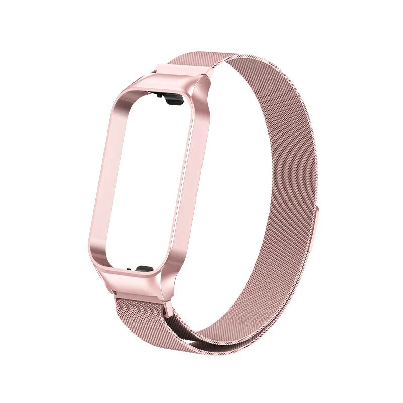 Pasek Milanese do Xiaomi Band 9 Active Metalowa pętla Bransoleta z etui Stal nierdzewna Pasek na nadgarstek do Xiaomi Smart Band 9 Active_voghion.com