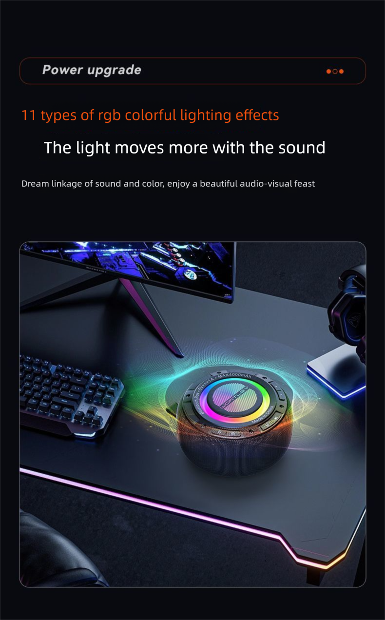 New Bluetooth Smart Wireless Home Speaker Subwoofer Outdoor Portable High Sound Quality Super Bass Waterproof_voghion.com