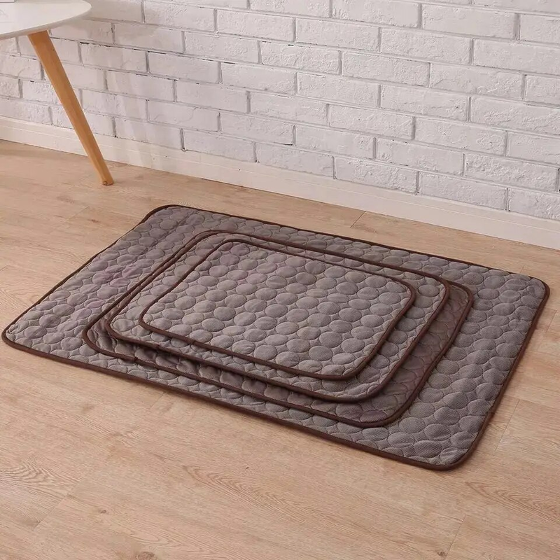 Tapis rafraîchissant pour animaux de compagnie, couverture douce de glace d'été, coussin de lit pour chien et chat, coussin de canapé Portable, Tour Camping Yoga, accessoires de couchage pour animaux de compagnie_voghion.com