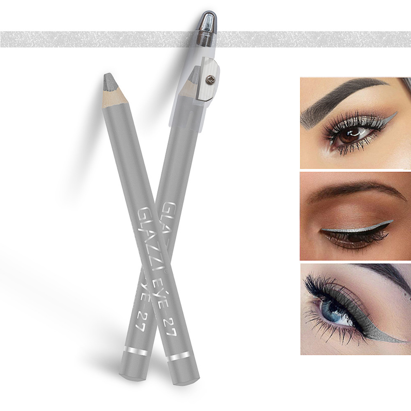Nuovo GLAZZI con penna in legno e polvere per taglio a coltello, tintura senza alone, trucco per sopracciglia a una linea_voghion.com