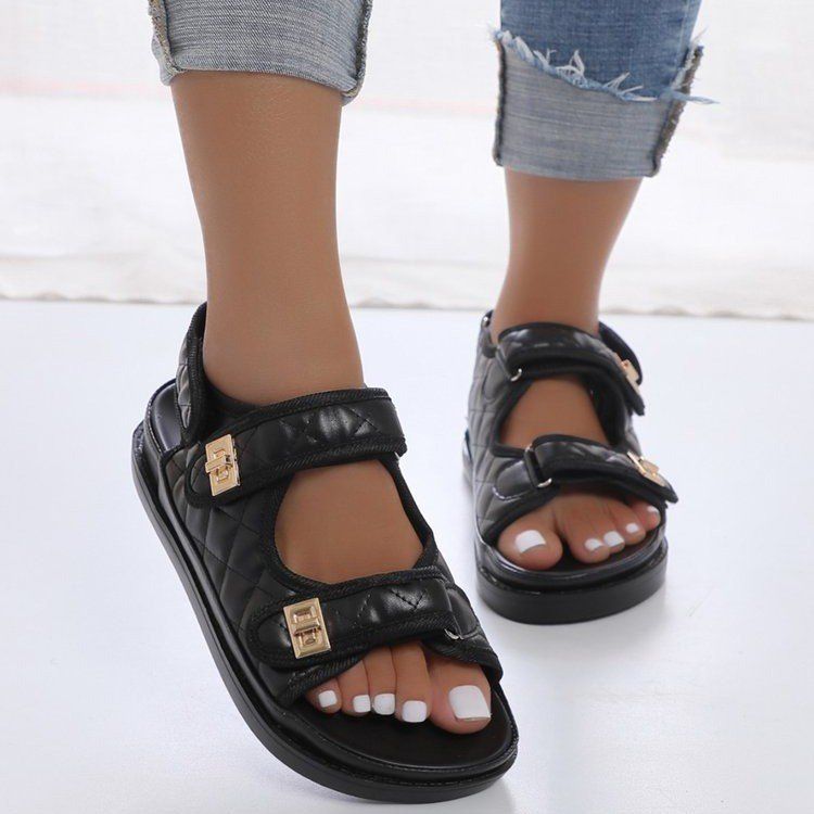 SHLIANG Women's Summer Sandals Beach Slippers Brand Design Leather Beach Slippers Female Home Outdoor Anti Slip Flip Flops Casual Shoes Y0300_voghion.com