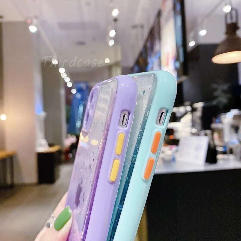 Pailletten Silikon stoßfeste Hülle für OPPO Realme 5 5s 5i 6i 8 Pro GT Master C35 Kameraschutz Glitzerhülle_voghion.com