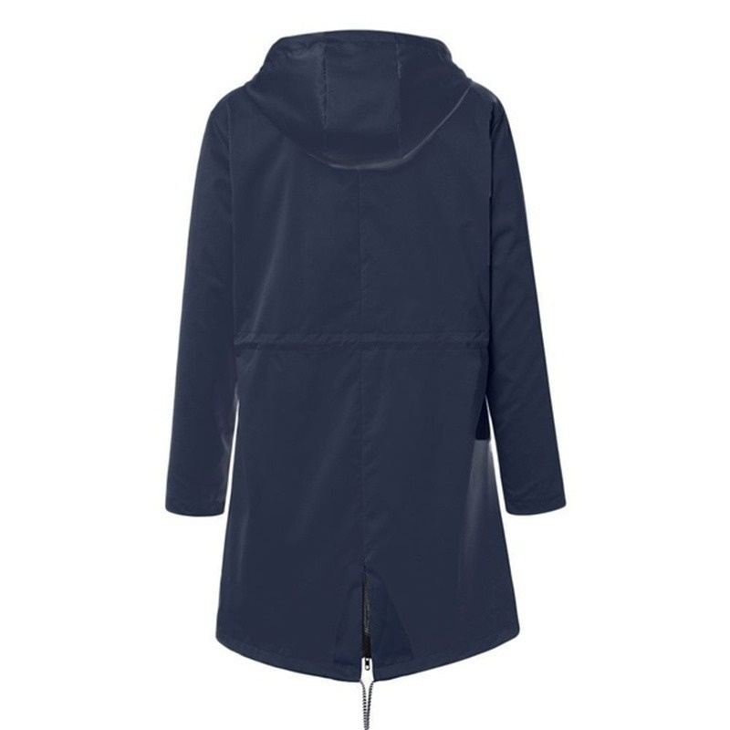 Wasserdichter Regenmantel für Damen, lässig, Basic, Outdoor, Trench, leichte Jacken mit Kordelzug, Wanderkleidung für Damen_voghion.com