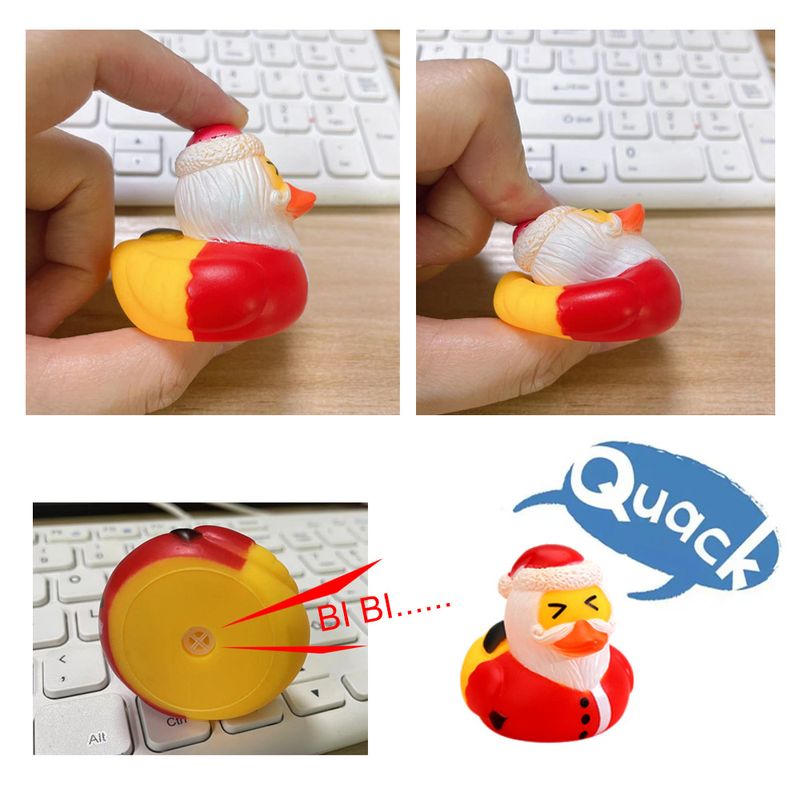 Christmas Rubber Duck Blind Box Advent Calendar Christmas Vinyl Little Yellow Duck Blind Box Countdown Christmas Gift Set_voghion.com
