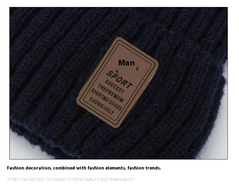 Nuovo cappello di lana per uomo in inverno con cappello lavorato a maglia spesso e morbido, grande circonferenza della testa, protezione per le orecchie degli adulti, caldo e antifreddo, cappello da sci per esterni_voghion.com