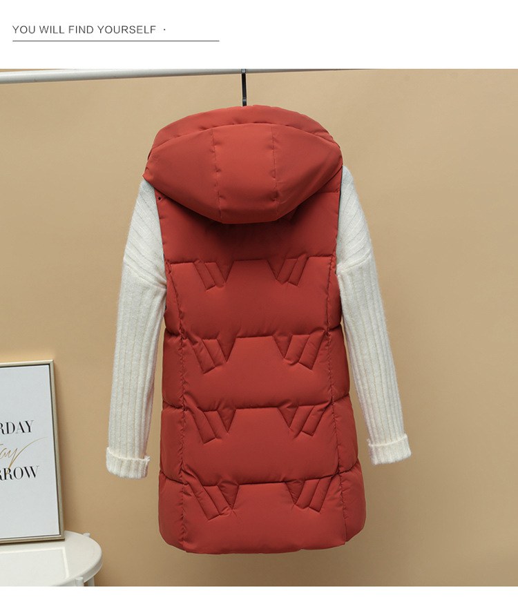 Vêtements pour femmes automne et hiver, manteaux légers et décontractés à capuche réversibles, style universitaire, gilet mince pour étudiantes_voghion.com