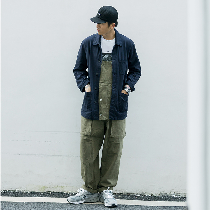 Casual overalls Cargobroeken voor heren Mode-overalls Losse bretels_voghion.com