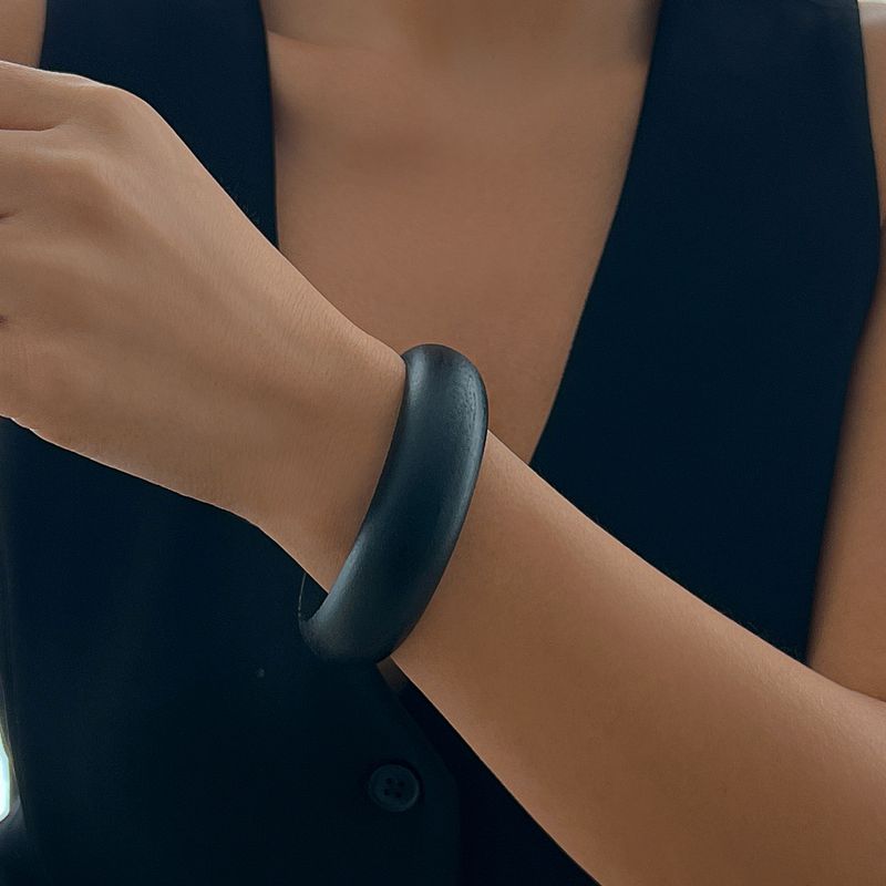 bracelet Maillard Style Retro Wooden Bracelet Simple Design Round Faceted Hand Jewelry_voghion.com