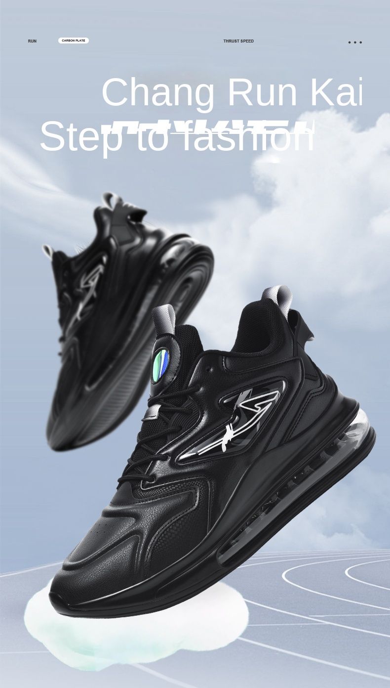 Neue Herrenschuhe für den Herbst, Sportschuhe aus Ultrafaserleder, luftgepolsterte Laufschuhe_voghion.com