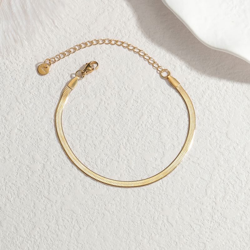 Dongguan Titanstahlschmuck Einfache Vielseitige Persönlichkeit High-End-Armbandset Bare Chain Nicht verblassende Frauen_voghion.com