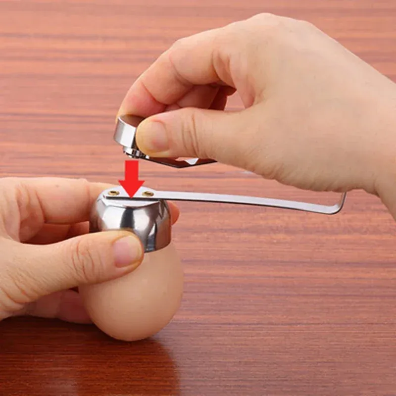 Stainless Steel Egg Topper Cutter Metal Egg Scissors Boiled Raw Opener Creative Kitchen Tool Gadgets Accessories Cool Gadgets_voghion.com