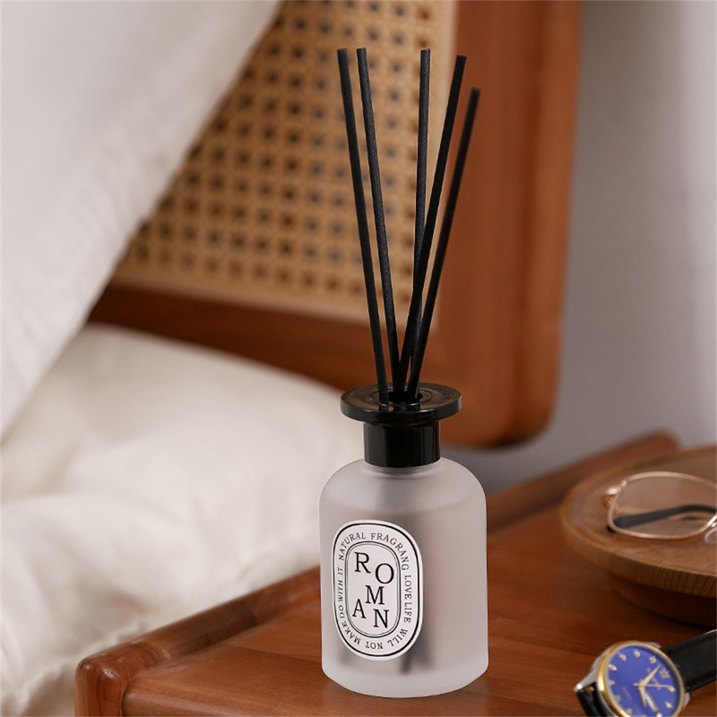 200 ml Glas-Red-Diffusor mit Stab, Raumduft-Aromatherapie-Öl-Diffusor für Zuhause, Badezimmer, Schlafzimmer, Hotel-Duftdiffusor_voghion.com