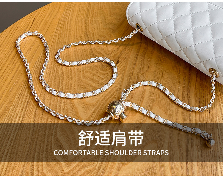 2023 Borsa da donna nuova Piccola borsa a tracolla con catena a sfera dorata Lingge vento profumato Borsa a tracolla piccola versatile con tracolla Borsa alla moda con una spalla_voghion.com