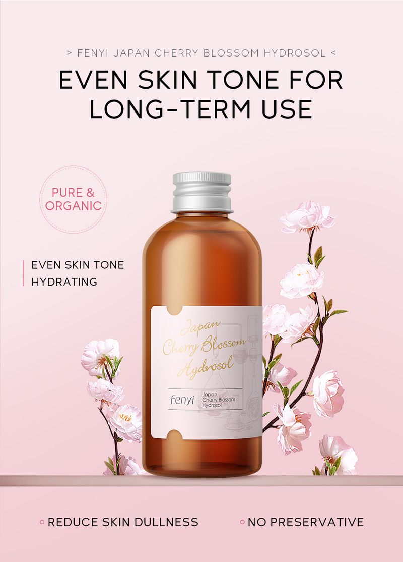 Fen Yi Japanese Cherry Blossom Pure Dew 100ml Hydrating Moisturizing Toner Facial Care Skin Care Products_voghion.com