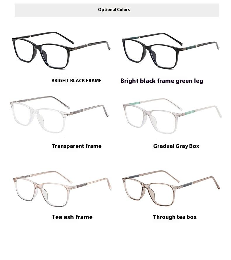 Ramă de ochelari metalică ultra ușoară, ochelari de miopie cu formă neregulată, nemagnetici, ochelari de vedere pentru studenți, cu față simplă, TR1609_voghion.com