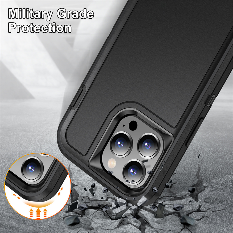 Case For iPhone 14 13 12 11 Pro Max XS XR 8 7 6 Plus Heavy Duty Shockproof Anti-Scratch Rugged Protective with Full Cover_voghion.com