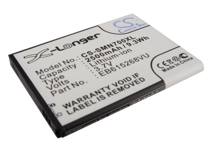 2500mAh Battery - CS-SMN700XL / Li-ion / Volts: 3.7V_voghion.com