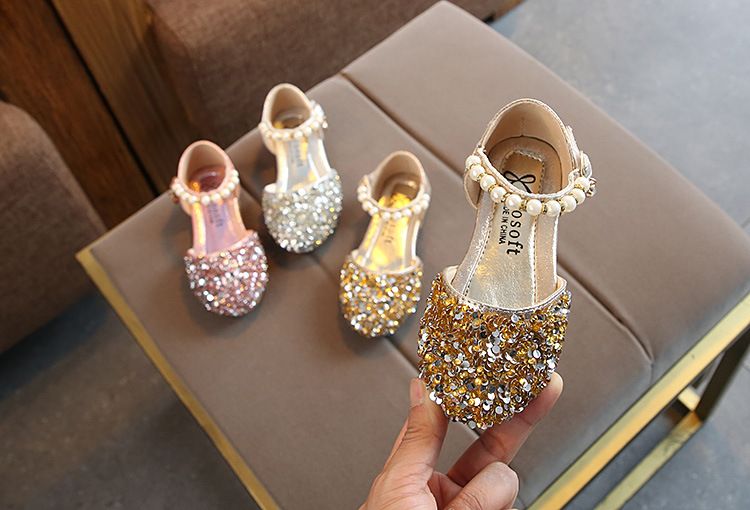 Mutter & Kinder 2025 Frühling Sommer Schuhe Für Mädchen Baby Prinzessin Schuhe kinder Casual Schuhe Pailletten Schuhe Perle Tanz Schuhe_voghion.com