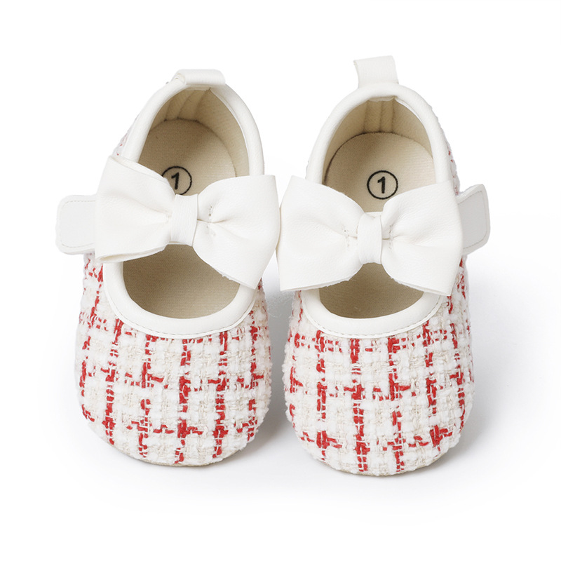 Frühling und Herbst Low Top dicke Sohlen Babyschuhe für Mädchen Babyschuhe weiße rutschfeste Prinzessin Wanderschuhe_voghion.com