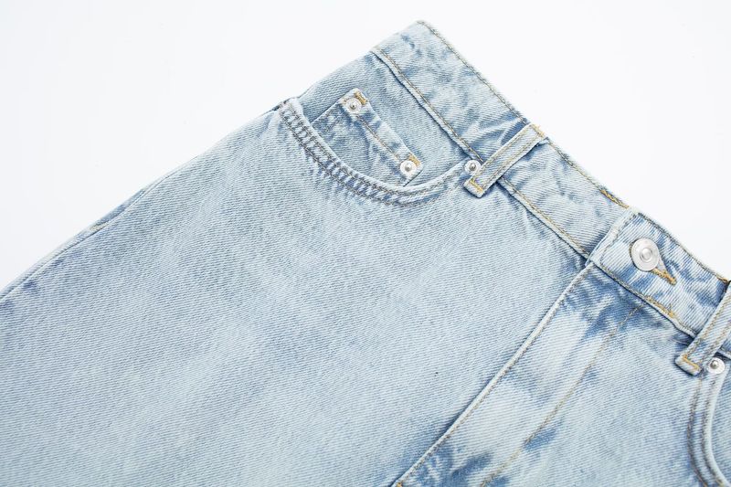 Summer New Women's Clothing Sleeveless V Neck Denim Vest High Waist Mini Skirt_voghion.com
