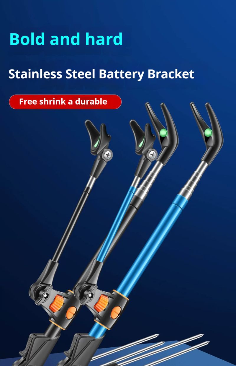 Vara de pesca de aço inoxidável antiderrapante suporte de inserção no solo, vara de mar portátil, canhão, suporte de pesca_voghion.com