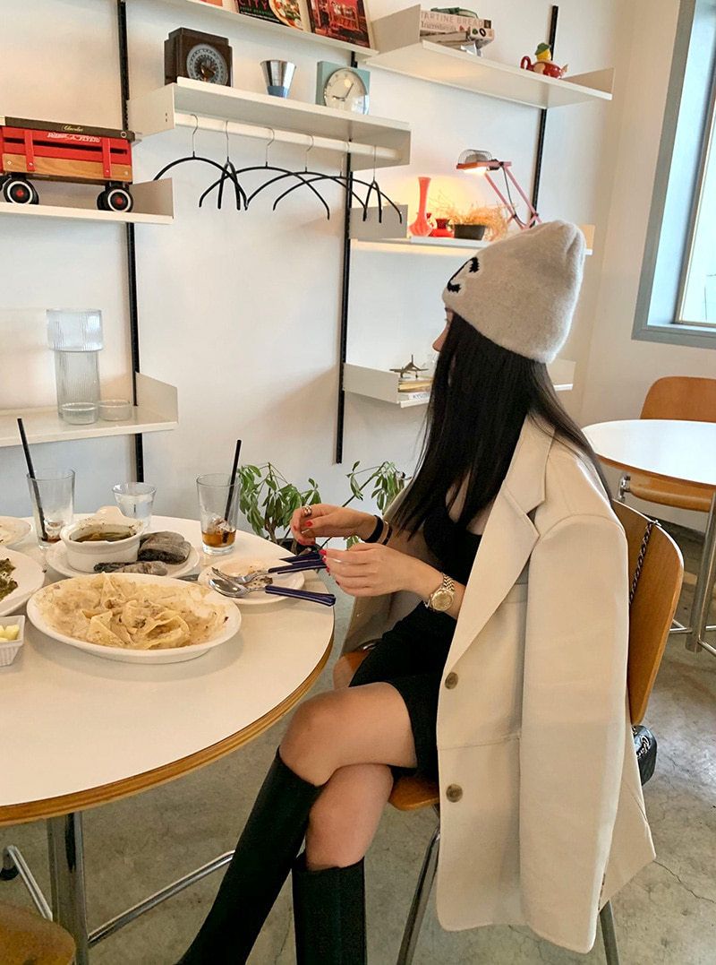 Cappotto lungo in pelle con colletto in pelle PU, personalità della moda da donna_voghion.com