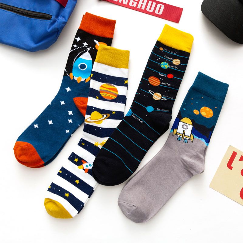 2025d Autumn Winter New Plus Size Happy Mid-High Tube Trendy Skateboard Men's Socks_voghion.com