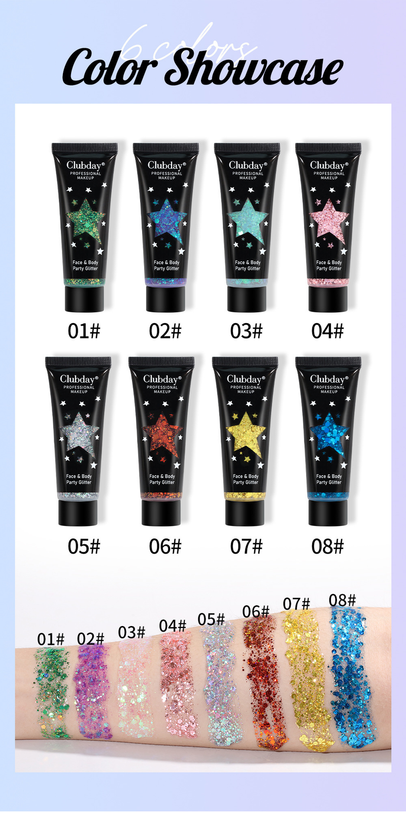 Beauty gel liquid sequin body Christmas makeup chameleon hose eye shadow_voghion.com