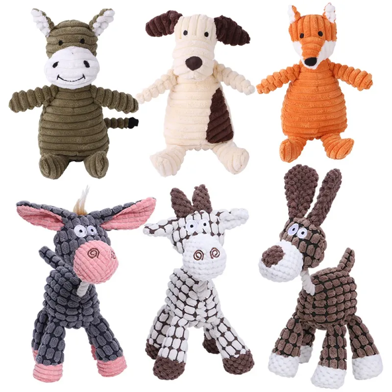 CDDMPET Velvet Squeaky Toys For Dogs By PawParty Store_voghion.com