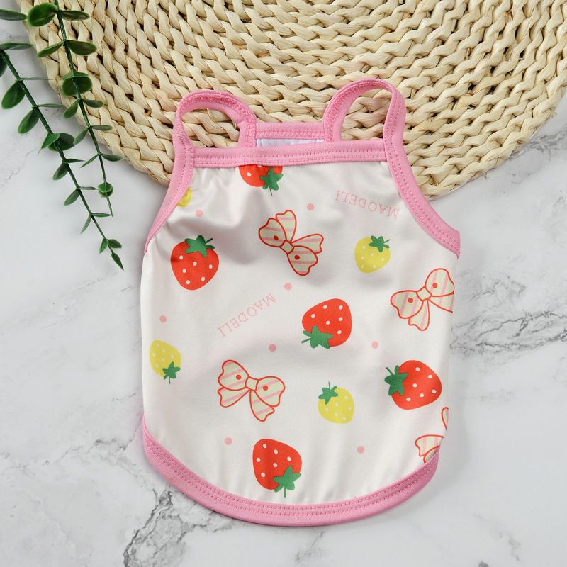 Kleidung Niedliche Frucht Camisole Weste Stil Atmungsaktive Haustier Sonnenschutz Mückenschutz Lieferungen_voghion.com