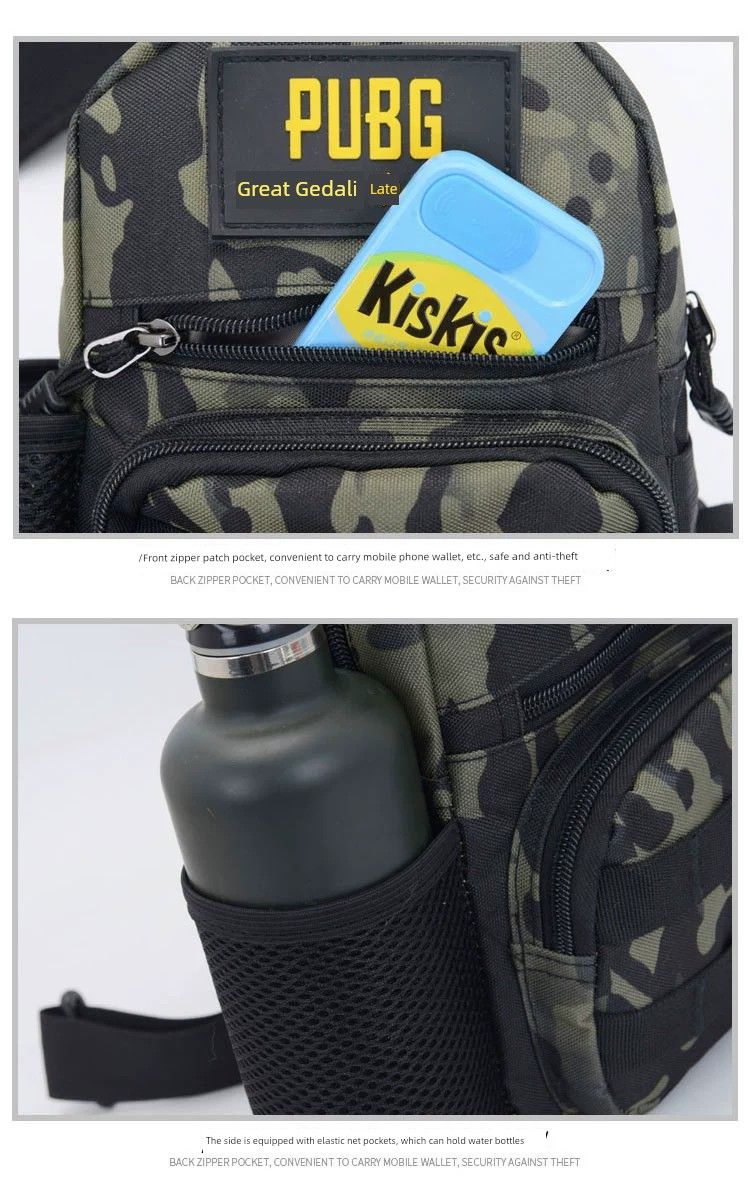 Mochila pequeña tipo mensajero para exteriores, de marca de moda, para el hombro, para hombre y mujer, ideal para deportes al aire libre._voghion.com